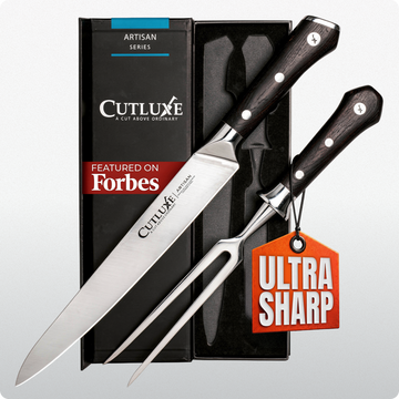 2-Piece Carving Set – Knife & Fork for Roast & Turkey