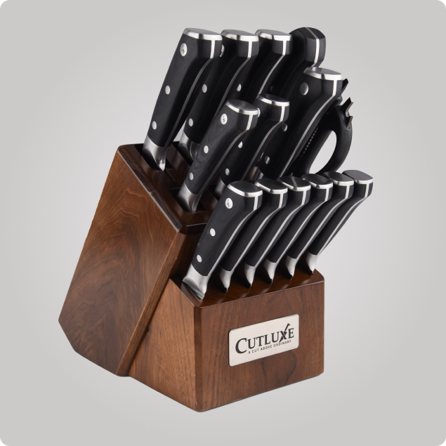 Knife Set with Block 15-Piece