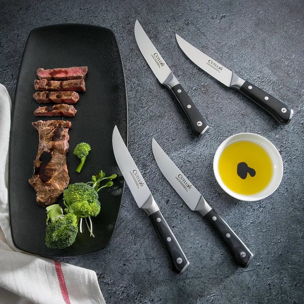 4 Straight Edge Steak Knives – image 10 of 10