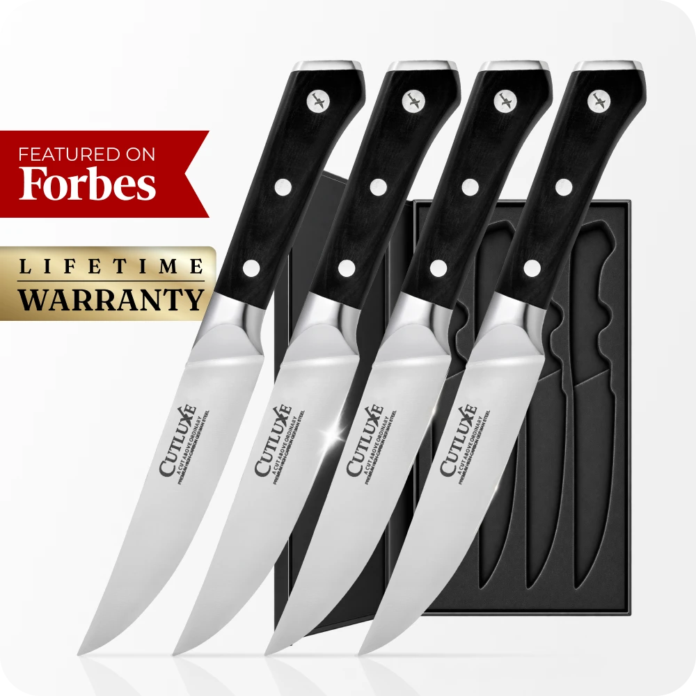 Product image 1 of 10: 4 Straight Edge Steak Knives – image 10 of 10