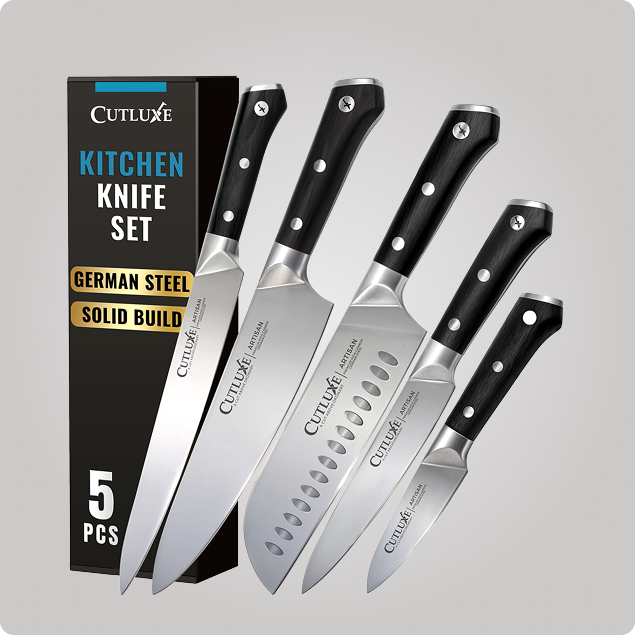 Cutluxe Chef Knife Set 5-Piece