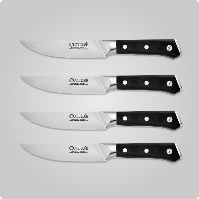 4 Straight Edge Steak Knives