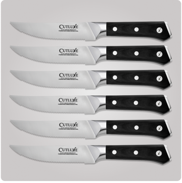 5" Serrated Steak Knives Set 6-Piece